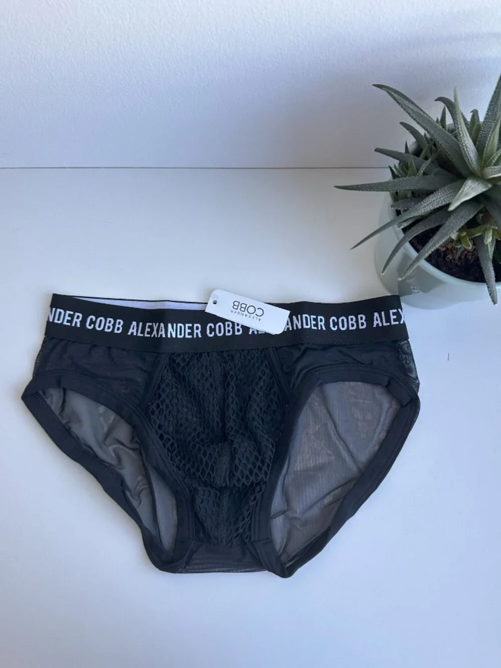 Alexander Cobb - Transparent Slip Brief - Black (S)